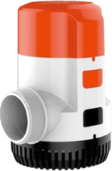Bomba Sumergible Eléctrica Marina SEAFLO 12V / 3700 GPH (14,000 LPH) / No Automática / Protección Anti-Aire / Sellos Herméticos / Cableado Marino Bloqueado / Puertos Rectos o 90° / Impulsor Grande / Motor Robusto / Conector