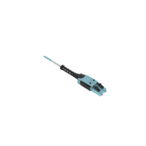 Jumper de Fibra Óptica Multimodo 50/125 OM4, LC-LC Uniboot Duplex, LSZH, Color Aqua, 3 Metros (9.84 Pies)