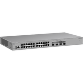 Switch Ethernet de Acceso 1000 Mbps / 24 Puertos RJ45 10/100/1000BASE-T / 4 Puertos SFP+ 1GE/2.5GE/10GE / Capacidad 128 Gbps / Enrutamiento Layer 3 / VSU / Diseño Sin Ventilador / 1 RU / Línea Cybrey