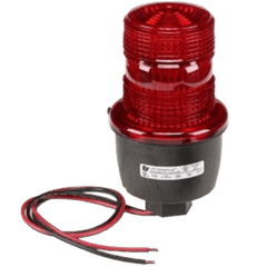 Luz de advertencia LED serie Streamline, 12- 48 Vcc, roja