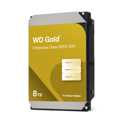 Disco Duro Empresarial WD Gold / SATA 6 Gb/s / 8 TB / 7200 RPM / Tecnología HelioSeal / ArmorCache / 5 Años Garantía / 2.5M Horas MTBF