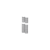Kit de Dedos Para Administración de Cables en Gabinetes FlexFusion™ Light, de 48 UR, Dedos de 100 mm de Longitud, Color Negro