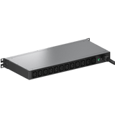 PDU ES2P Monitoreable (MI) para Distribución de Energía, Enchufe de Entrada NEMA L6-20P, Con 12 Salidas C13, Horizontal 19in, 120 Vca, 20 Amp, 1 UR