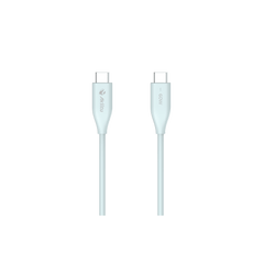 Cable de Carga USB-C a C / 1 Metro (3.28 Pies) / Tecnología GaN (Nitruro de Galio / Fast-Charging / Potencia 60W / Velocidad Transferencia 480 Mbps / Material Silicona No Tóxica / Conector Aluminio Anodizado