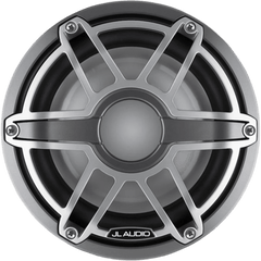 Subwoofer Náutico JL Audio M6 / 8" (20.3 cm) / Cono de Polipropileno Relleno de Mica / Impedancia 4 Ω / Potencia RMS 200 W / Sensibilidad 86.8 dB / Rejilla Deportiva de Titanio / Deflector Infinito o Caja Cerrada / Conexiones de Pala