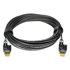 Cable Activo Óptico HDMI 4K 20 mts | 4K@60Hz 4:4:4 | 18 Gbps | Terminales Desmontables Micro-HDMI | Fibra Optica | Libre de Halógenos LSHF | Bañado en Oro 24K