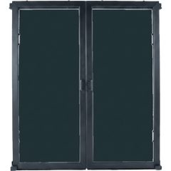 Puertas Selladas Express / Sistema de Contención ProLine / Pasillo 48-78 Pulgadas / Montaje Magnético sin Herramientas / Policarbonato y Acero / Negro RAL 9005