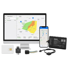 Kit Rastreador Vehicular 4G LTE CAT 1 y 2G/Bluetooth/Anualidad de SIM600MB1Y /Anualidad de EPCOMGPSCODE/ Relevador/boton SOS
