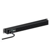 PDU ES2P Básico para Distribución de Energía, Enchufe de Entrada NEMA L6-20P, Con 12 Contactos C13, Instalación Horizontal de 19in, 1UR, 20 Amp, 220 Vca