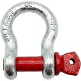 Grilllete Lira (Anchor Shackle) / 4.75 T WLL / Cuerpo 3/4" Acero Forjado Galvanizado / Perno 7/8" Acero Alta Resistencia / Factor Seguridad 6:1 / Marca SHINESTAGE