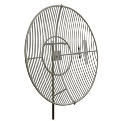 Antena Parabólica de Rejilla | 824-894 MHz | 21 dBi de Ganancia | Cubre muy bien la Banda 5 (850 MHz) Celular. Antena Donadora que se utiliza para los amplificadores de señal celular para cubrir comunidades alejadas.