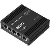 Router Industrial con 5 Puertos Ethernet / RutOS Seguro y Avanzado / Firewall y VPN Integrados / I/O Digital / Administración Remota RMS