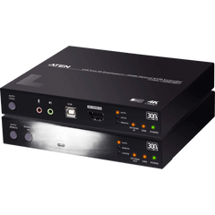Extensor KVM Óptico USB True 4K | DisplayPort-HDMI | 300 m (984.3 ft) | Resolución 4K @ 60 Hz 4:4:4 | HDR10 | RS-232 | USB 2.0 | Audio Estéreo y Embebido | SFP+ 10 Gbps