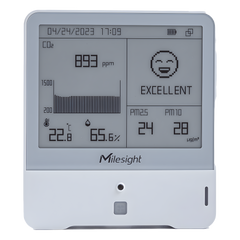 Panel Digital IAQ LoRaWAN / 10 Parámetros (CO2, PM2.5, TVOC, HCHO) / Temp, Humedad y Presión / Monitoreo Ambiental para BMS y Edificios Inteligentes
