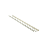 Base para canaleta T-45, de PVC rígido, con orificios perforados para montaje, 60.3 x 18.5 x 3000 mm, Color Blanco Mate
