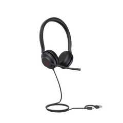 Diadema Alámbrica UH35 Dual de Yealink USB-C/A Compatible con Teléfonos IP Yealink y Computadoras