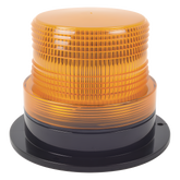 Burbuja brillante de Larga Vida Útil con 8 LEDs, color ámbar, domo ámbar, 12Vcd