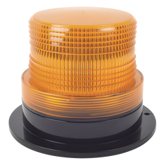 Burbuja brillante de Larga Vida Útil con 8 LEDs, color ámbar, domo ámbar, 12Vcd