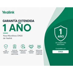 Garantia Extendida de 1 Año para Microfonos CM20 de Yealink