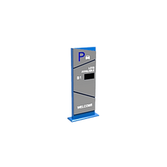 Pantalla Principal de Guía de Estacionamiento / 1 Módulo / Mensaje de Bienvenida / Uso con Aplicación de Guía de Estacionamiento
