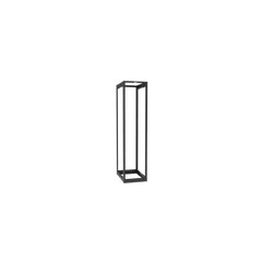 Rack de Cuatro Postes Estándar de 19", Rieles Con Orificio Para Tuerca Enjaulada, Profundidad Ajustable de 23 a 42 in, 45 Unidades de Rack, Color Negro