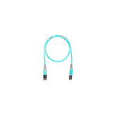 Jumper de Fibra Optica Multimodo 50/125 OM4, LC-SC Duplex, OFNR (Riser), Color Aqua, 5 Metros