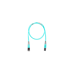 Jumper de Fibra Optica Multimodo 50/125 OM4, LC-SC Duplex, OFNR (Riser), Color Aqua, 5 Metros