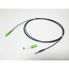 Rollo de Fibra Óptica Drop Redonda G657A2 Monomodo Simplex de 150 Metros con Conectores SC/APC-SC/APC para Instalaciones Aéreas o a la Intemperie