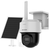 Kit Solar IP All in One / Doble Detección (Radar + PIR) / PT IP 4 Megapixel / Lente 2.8 mm / Panel Solar / Batería de Respaldo de Litio 50.76Wh (Hasta 1.5 días) / Conexión 4G / Audio de Dos Vías / Accesorios de Inst. / D