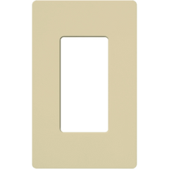 Placa de pared 1 espacio, línea Claro, color marfil, para atenuadores, switches y controles Pico