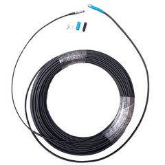 Rollo de Fibra Óptica Drop Redonda G657A2 Monomodo Simplex de 150 Metros con Conectores SC/UPC-SC/UPC para Instalaciones Aéreas o a la Intemperie