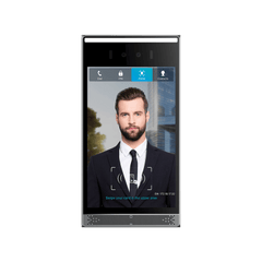 Videoportero IP SIP con Reconocimiento Facial, 8" IPS, 10,000 rostros, anti-suplantación, IP66/IK07, PoE