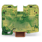 Borna de Tierra / 2 Conductores / 35 mm² / POWER CAGE CLAMP / Montaje en Carril DIN 35 x 15 / Verde-Amarillo / Poliamida (PA66) / Conexión Lateral / Rango de Sección 6-35 mm²