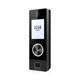 Terminal Facial Min Moe WiFi & PoE con Botón de Llamada y LECTOR DE HUELLA / Exterior IP65 / Tarjetas Virtuales Bluetooth con HikConnect Teams / 1000 Rostros y 3,000 Huellas / HIK-IA