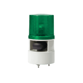 Luces de advertencia color Verde con sirena incorporada con 5 tonos máx. 105 dB en 12-24 VCD