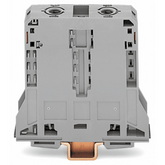 Borna de Paso para 2 Conductores / 95 mm² / POWER CAGE CLAMP / Montaje en Carril DIN 35 x 15 / Tensión Asignada 1000 V / Corriente Asignada 232 A / Material Poliamida (PA66) / Gris