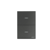 Placa con2 Interruptores Escalera 10 A 127 V 60 Hz.