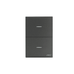 Placa con2 Interruptores Escalera 10 A 127 V 60 Hz.
