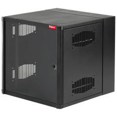 Gabinete AccessPlus de Montaje en Pared de 19in, Rieles Numerados y Roscados #10-32, Puerta con Ventana de Seguridad, 600 mm de Ancho, 762 mm de Profundidad, 26 UR, Color Negro