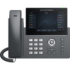 Teléfono IP Wi-Fi, Grado Operador, 12 líneas SIP con 6 cuentas, pantalla táctil 7", puertos Gigabit, Bluetooth, PoE, codec Opus, IPV4/IPV6 con gestión en la nube GDMS