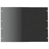 Panel de Rack 19 Pulgadas 1UR / Tapa Ciega / Acero Dulce / Negro RAL 9005 / 2.66 mm Espesor / Para Gabinetes y Racks Abiertos