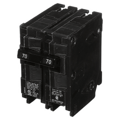 Interruptor automático enchufable tipo QP 2 polos, 70 amp