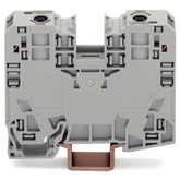 Borna de Paso / 2 Conductores / 35 mm² / POWER CAGE CLAMP / Montaje en Carril DIN 35 x 15 / Poliamida (PA66) / Gris / Tensión 1000 V / Corriente 125 A