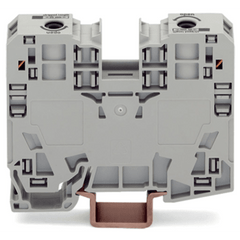 Borna de Paso / 2 Conductores / 35 mm² / POWER CAGE CLAMP / Montaje en Carril DIN 35 x 15 / Poliamida (PA66) / Gris / Tensión 1000 V / Corriente 125 A