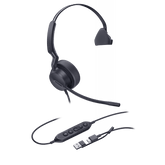 Diadema Alámbrica Yealink UH42 Mono con Audio HD y Conectividad USB-C/A Certificada con Microsoft Teams