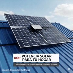 Kit Solar Interconexión / 2.2 kW 220Vca / Microinversores NEP / Montaje Incluido