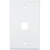 Placa de Pared (Face Plate) / 1 Puerto / Color Blanco / Caja con 20 Piezas / ABS