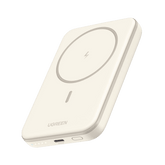 Power Bank MagSafe de 5000mAh | 15W | Carga Inalámbrica y por Cable USB-C | Sistema de Protección Inteligente | Tecnología de Carga Rápida | Ultra Delgado | Ultra ligero | Compatible con iPhone 15/14/13/12 | Color Beige.