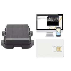 KIT Localizador 4G con carga solar / Semiautónomo / Rastreo de contenedores / Cajas de tráiler / Alarma de sabotaje audible / Incluye Licencia vitalicia EPCOMGPSCODE y SIM de datos SIM500MB2Y