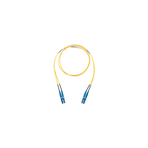 Jumper de Fibra Optica Monomodo 9/125 OS2, LC-LC Duplex, LSZH (Cero Halógenos), Color Amarillo, 1 Metro
